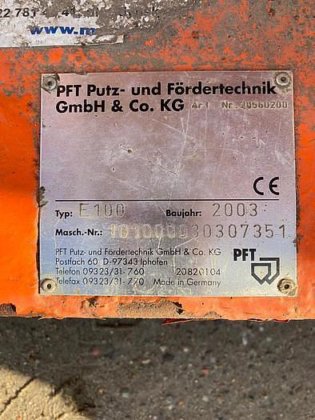 2003 PFT E100