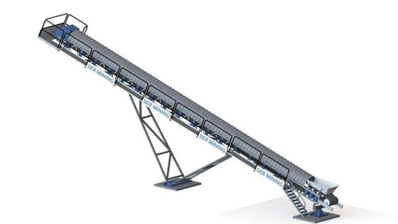 カバー付き回転ベルトコンベア