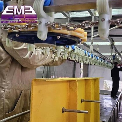 阿尔及利亚每小时 3000 只家禽屠宰场屠宰设备切鸡机