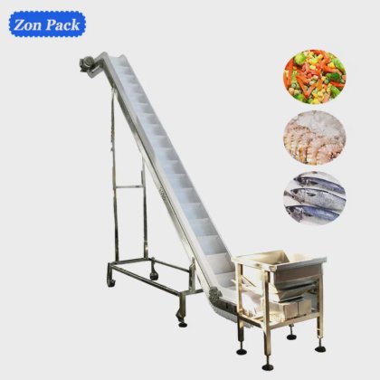 定制高度的斗式提升机,带振动给料机 Z 型输送机,用于零食 薯片 砂糖