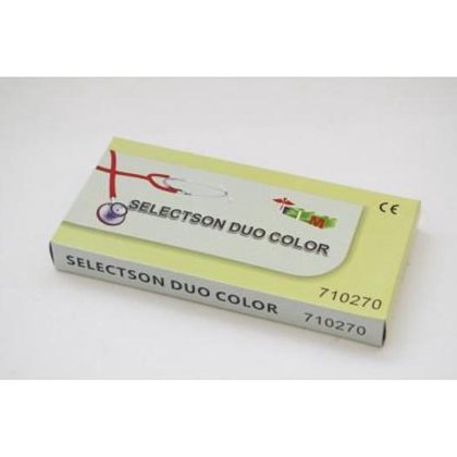 SELECTSON カラー レッド ダブルヘッド聴診器