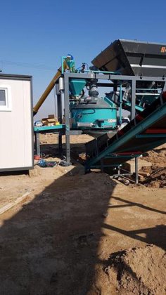 移动混凝土搅拌站