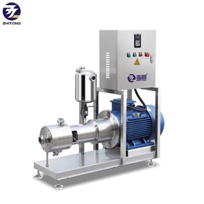 ZT 三级外置式真空乳化均质机泵，用于食品工业的高剪切乳化分散内联搅拌机