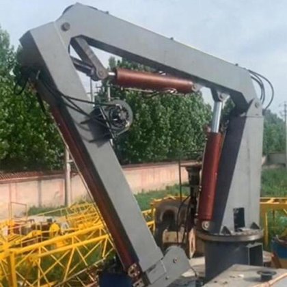 吊臂升降机 折臂式升降机 小型起重机 液压船用硬臂 船用折臂起重机