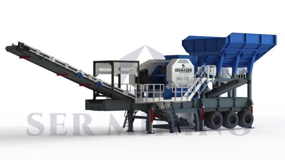 1段式モバイルジョークラッシャー：硬い石材の連続採石作業に最大容量