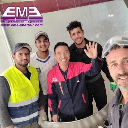 阿尔及利亚每小时屠宰 2000 只家禽的优质家禽设备 用于肉类加工厂的鸡屠宰设备