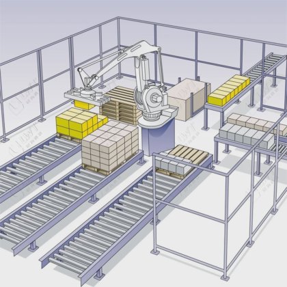 LWT automatic stacking palletizer robot/bag