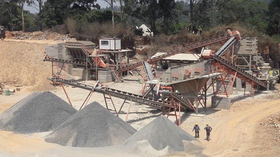 移動式石灰石破砕プラント