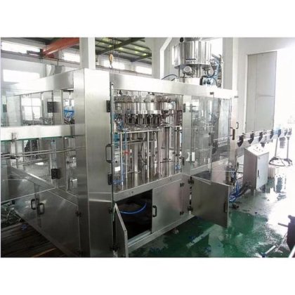 全自动碳酸饮料设备清洗灌装旋盖包装机械