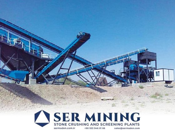 固定式破砕・ふるい分け・砂洗浄プラント