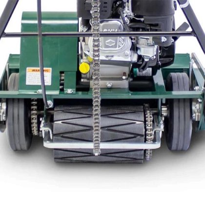 ガソリン20インチリール芝刈り機重い義務芝生トリマーシリンダー芝刈り機古典的な芝生の美学