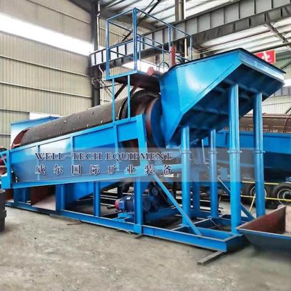 用于矿物筛选的旋转筛