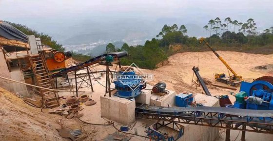 非洲 1000tpd 岩石金矿开采机