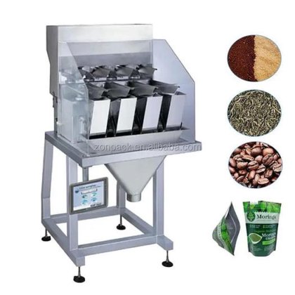 用于咖啡粉和咖啡豆的自动单头双头四头直线称重秤