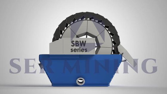 鉱物処理用の効率的なバケットホイール砂洗浄機