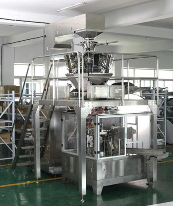 多機能10 14マルチヘッド計量既製バッグジップロックdoypack自動ポテトチップス包装機