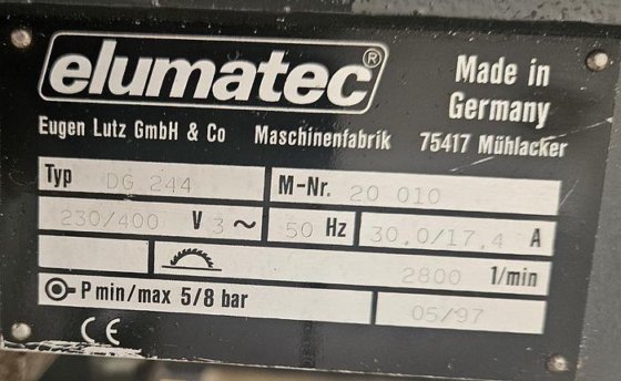 1997 Elumatec DG 244