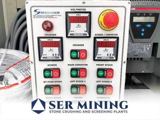 コンパクトで強力な石材加工設備 - 移動式衝撃破砕スクリーニングプラント