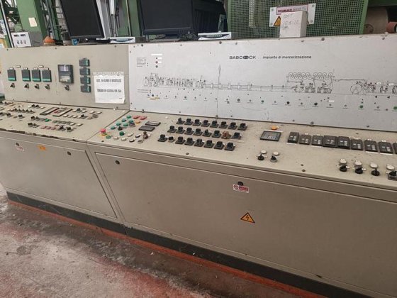 BABCOCK chain mercerizing line with