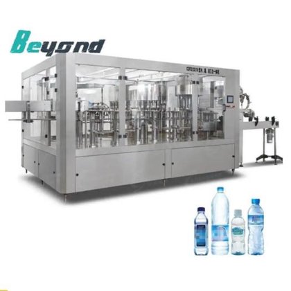 全自动 PET 瓶装矿泉水洗瓶灌装旋盖机
