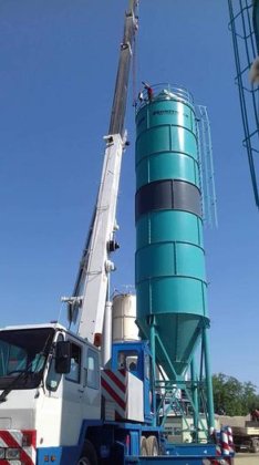 水泥储存筒仓容量 100 吨