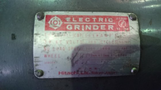 日立工機正体不明ダブルエンドグラインダー