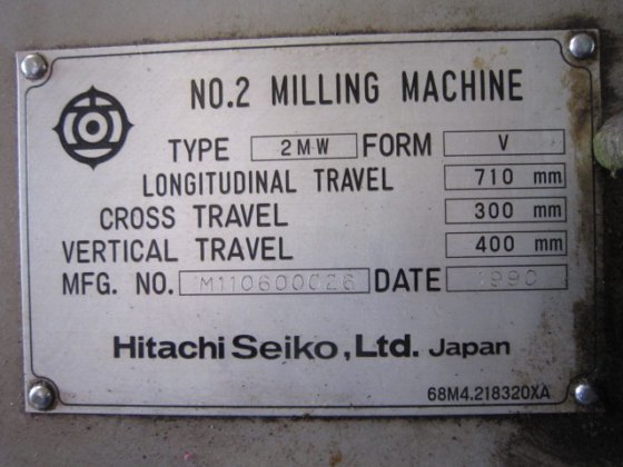 1990 日立精工 2MW-V 立式磨机