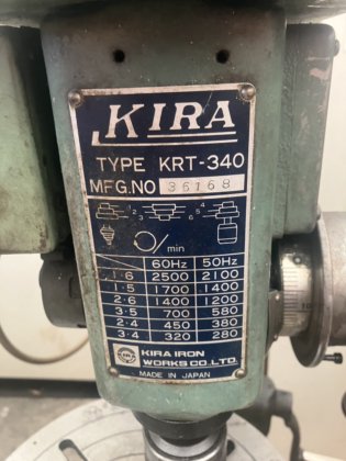 KIRA KRT-340 台式攻丝和钻孔机