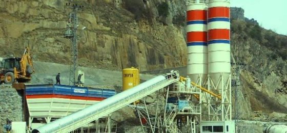 60 立方米/小时固定式混凝土搅拌站，2 年保修