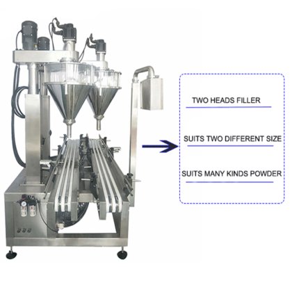 BD-F2B2  线性粉末双头罐装机