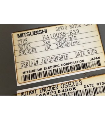 MITSUBISHI HA100NS-E33 motor with encoder