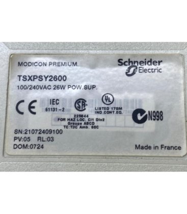 SCHNEIDER TSXPSY2600