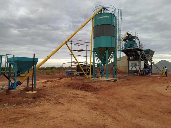 移動式コンクリートバッチングプラント