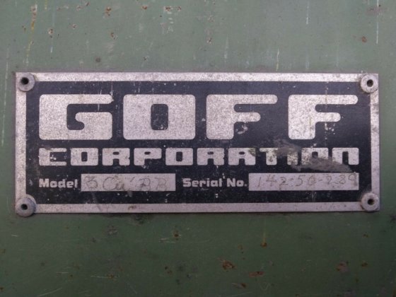 Goff Model 3BB Tumble Blaster,