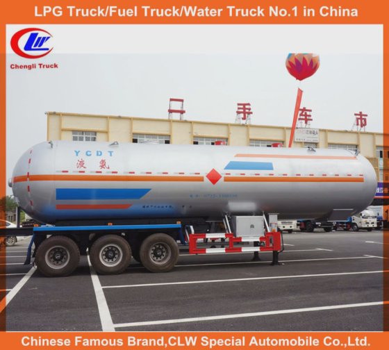 25t LPG Cooking Gas Delivery Truck 60m3 LPG Tank Trailer in Hubei, China