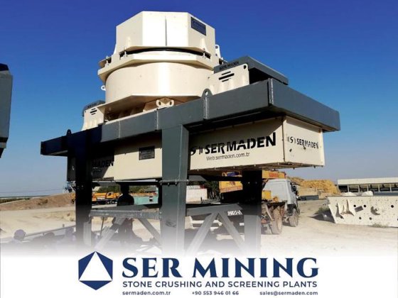 垂直シャフト破砕機を備えた固定式破砕・選別・砂洗浄プラント