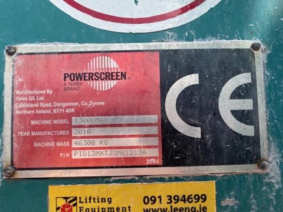 Powerscreen 1300 Maxtrak 2010