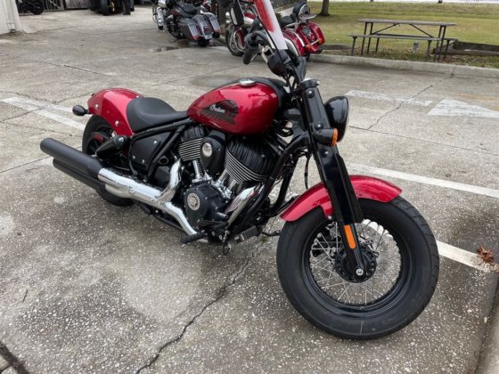 2022 Indian Motorcycle Chief® Bobber ABS Ruby Metallic Cruiser in Las ...