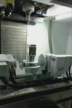 Pneumatic Brake 5axis Rotary Table CNC Machine Tjr Tilting Index Table ...