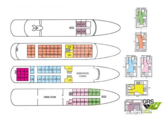 78m、138人乗りのクルーズ船を販売中