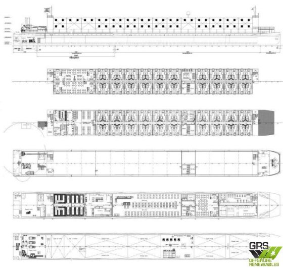 待售116米住宿船