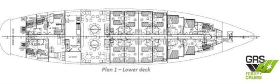 50m、60人乗りクルーズ船販売中