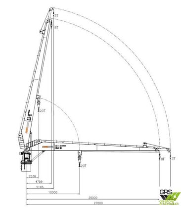 20吨NOREQ海上起重机（载人）/位于欧盟大陆/起重机出售/