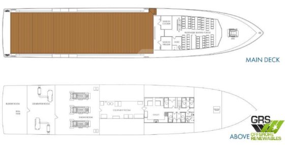 場所: ラローズ 50m 乗組員輸送船 販売中