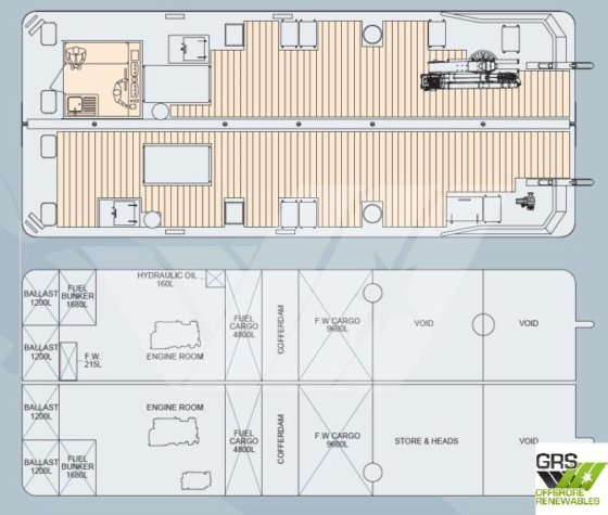新造16m .6tsクレーン作業船販売中