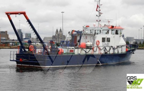 27m、15ノットの調査船を販売します