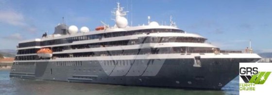 126m、172人乗りのクルーズ船を販売中