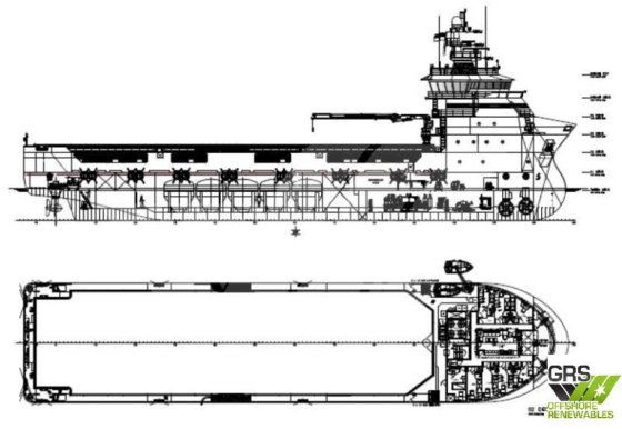 83米DP2平台供应船出售