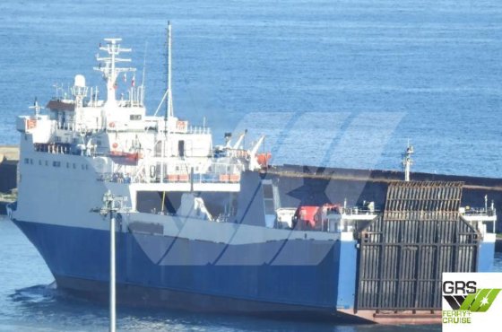 出售113米1015车道滚装船