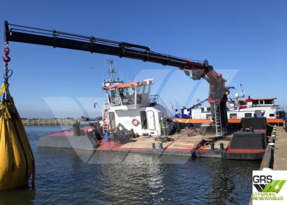 待售21米14.2吨起重机工作船